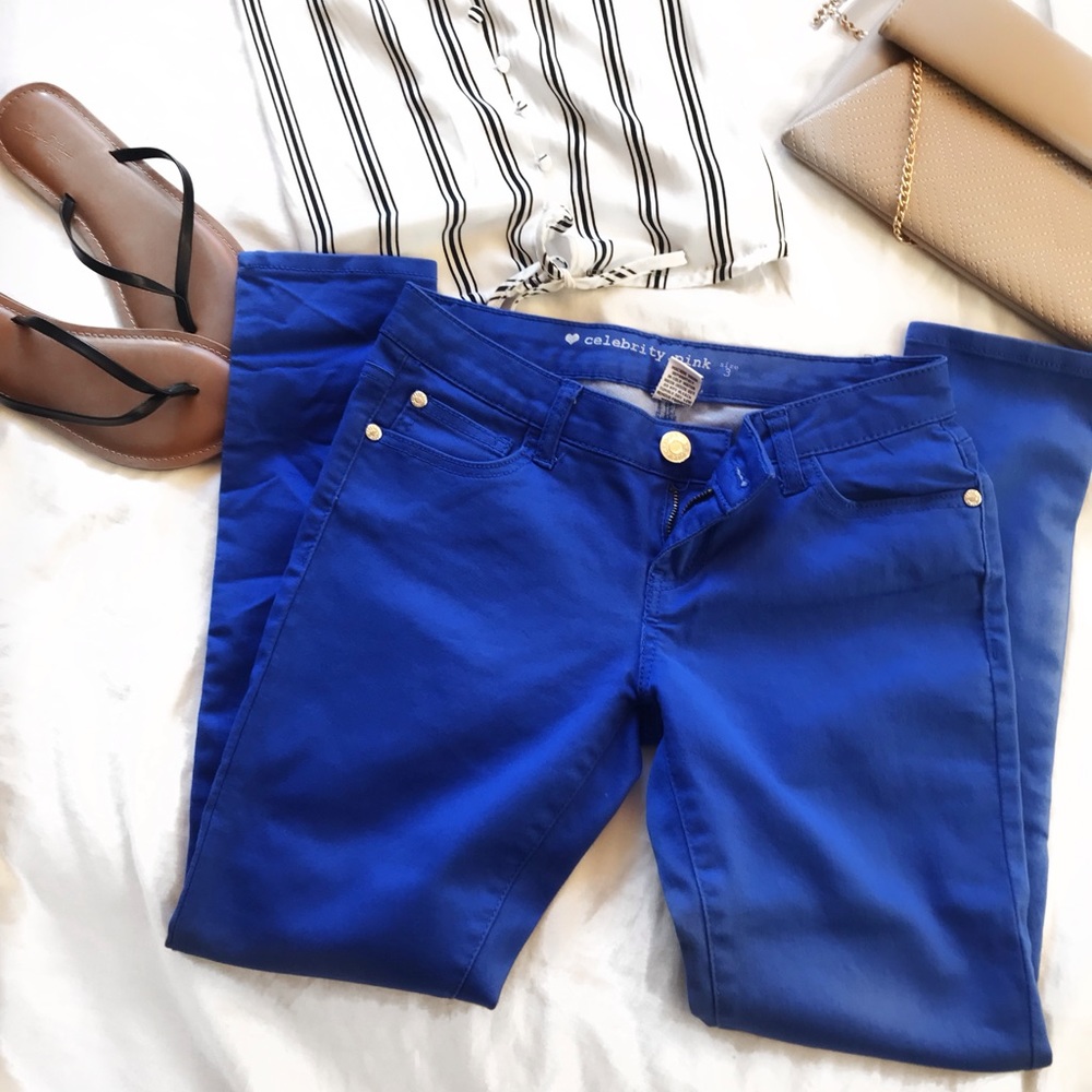Women’s cobalt blue skinny jean